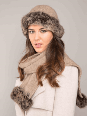 Merino Possum Fur Trim Beanie