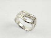 wave zircon 925 silver ring 1