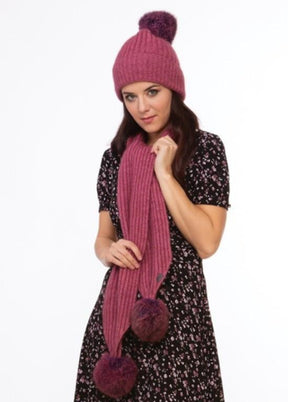 Merino Possum Fur Pom Pom Beanie