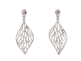 Boxed big leaf earrings