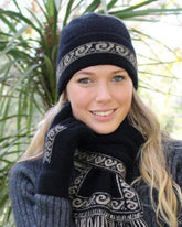 Merino Possum Koru Beanie