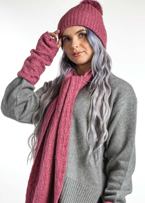 Merino Possum Fur Pom Pom Beanie