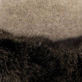 Merino Possum Fur Trim Beanie