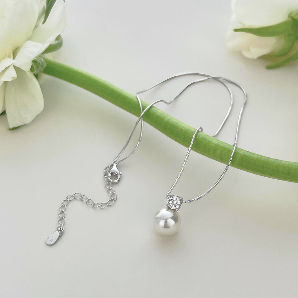 925 Silver Pearl Necklace