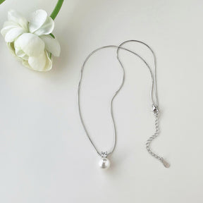 925 Silver Pearl Necklace