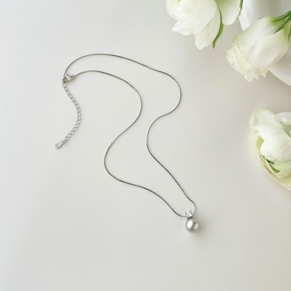 925 Silver Pearl Necklace