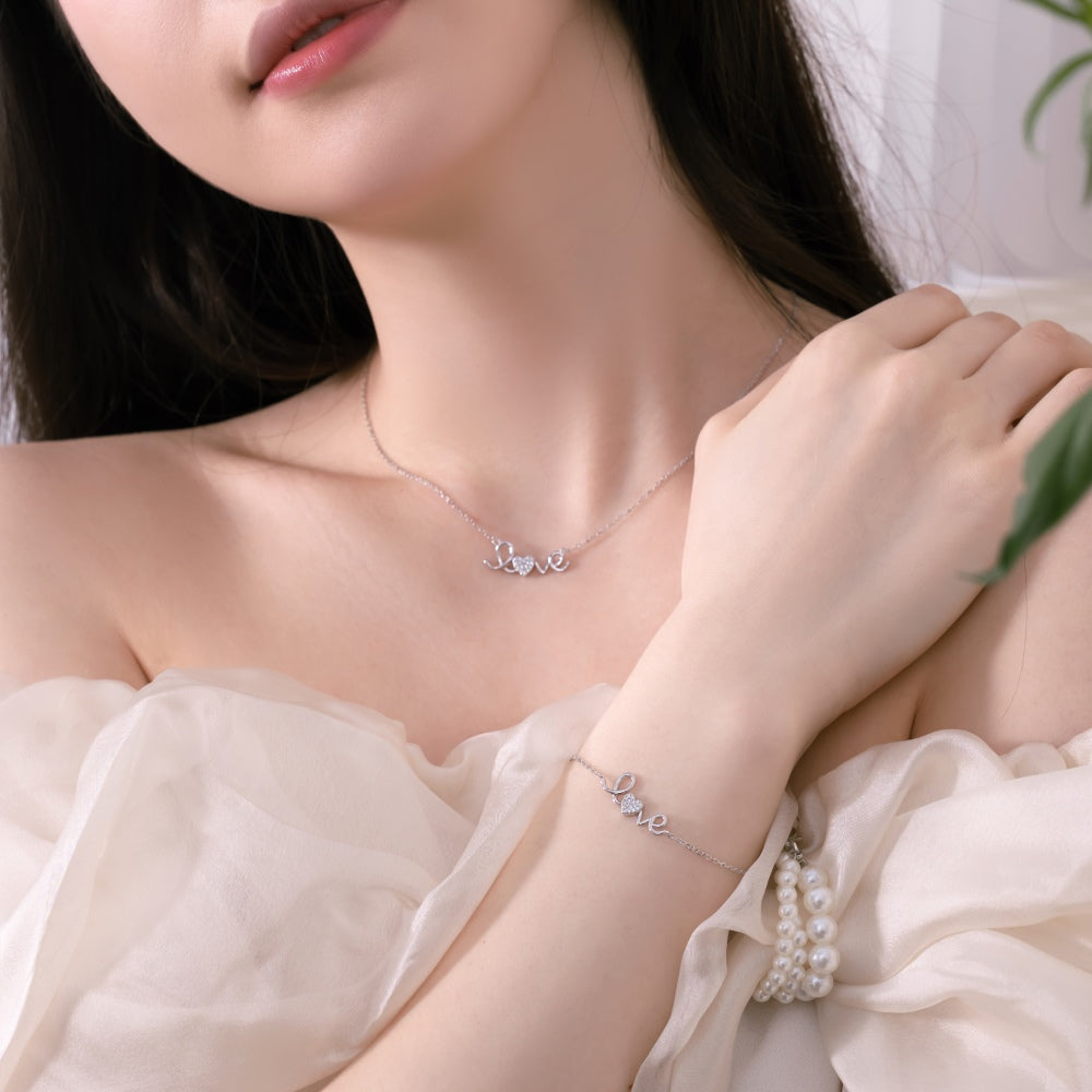925 Silver Love Necklace