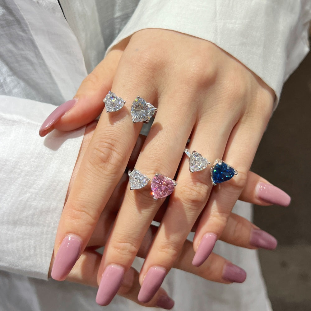 925 Silver Heart Ring 1